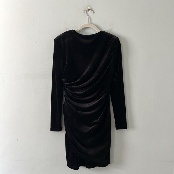 Alex Marie Black Velvet Mini Dress - Picture 3 of 6